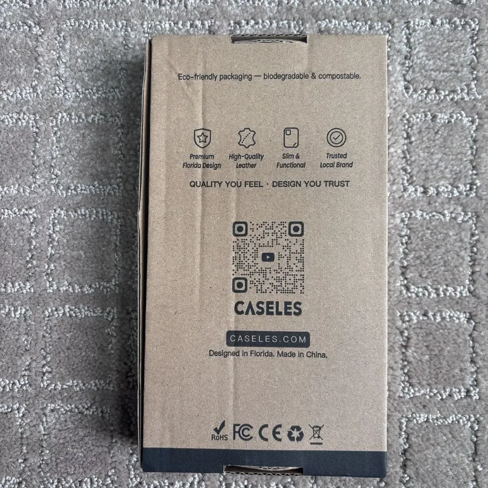 Caseles Samsung Galaxy S25 Plus Leather Detachable Wallet Phone Case Brown NIB